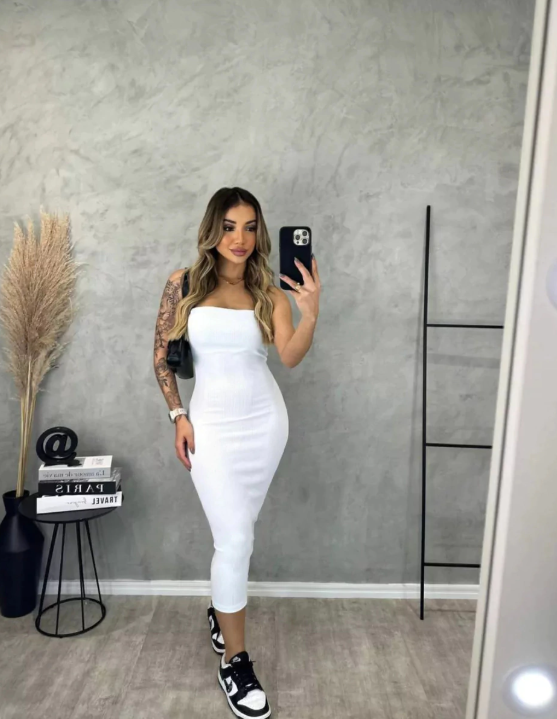 Por que o vestido tomara que caia longo é a escolha perfeita para eventos formais?